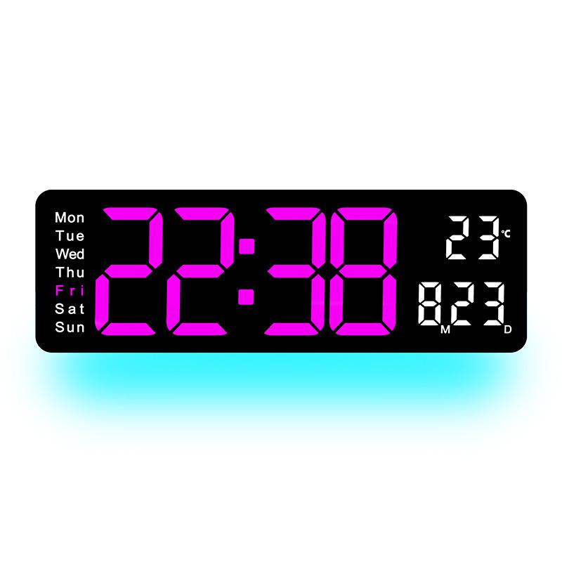 Large Display Multifunctional Wall Clock with Creative Backlight for Living Room - Model 5505