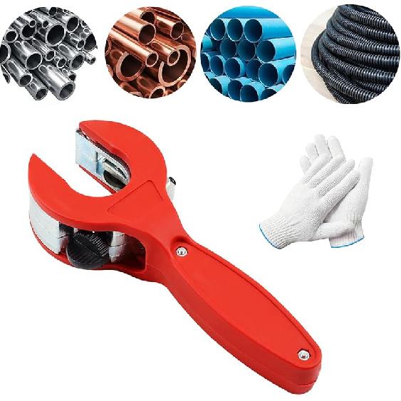 Ratcheting Tubing Cutter 1/4" To 7/8", 2 in 1 Close Quarters Tube Compact Cutter, Ratcheting PVC Cutter, Copper Pipe Cutter Set, Ratchet Tube Pipe