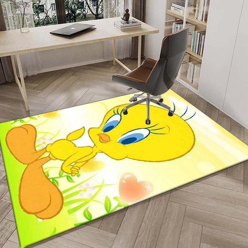 Yellow Bird Carpet, Chair Rug,Rug for Office Bedroom living rooms, Doormat decor Fan Gift Christmas Gift