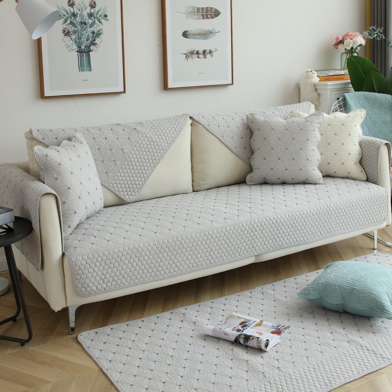 Cotton Lanterns Retro Non-Slip Sofa Cushion Cover, Seat Cushion Universal In All Seasons, Small Lantern Backrest Towel, Pure Cotton Thickened