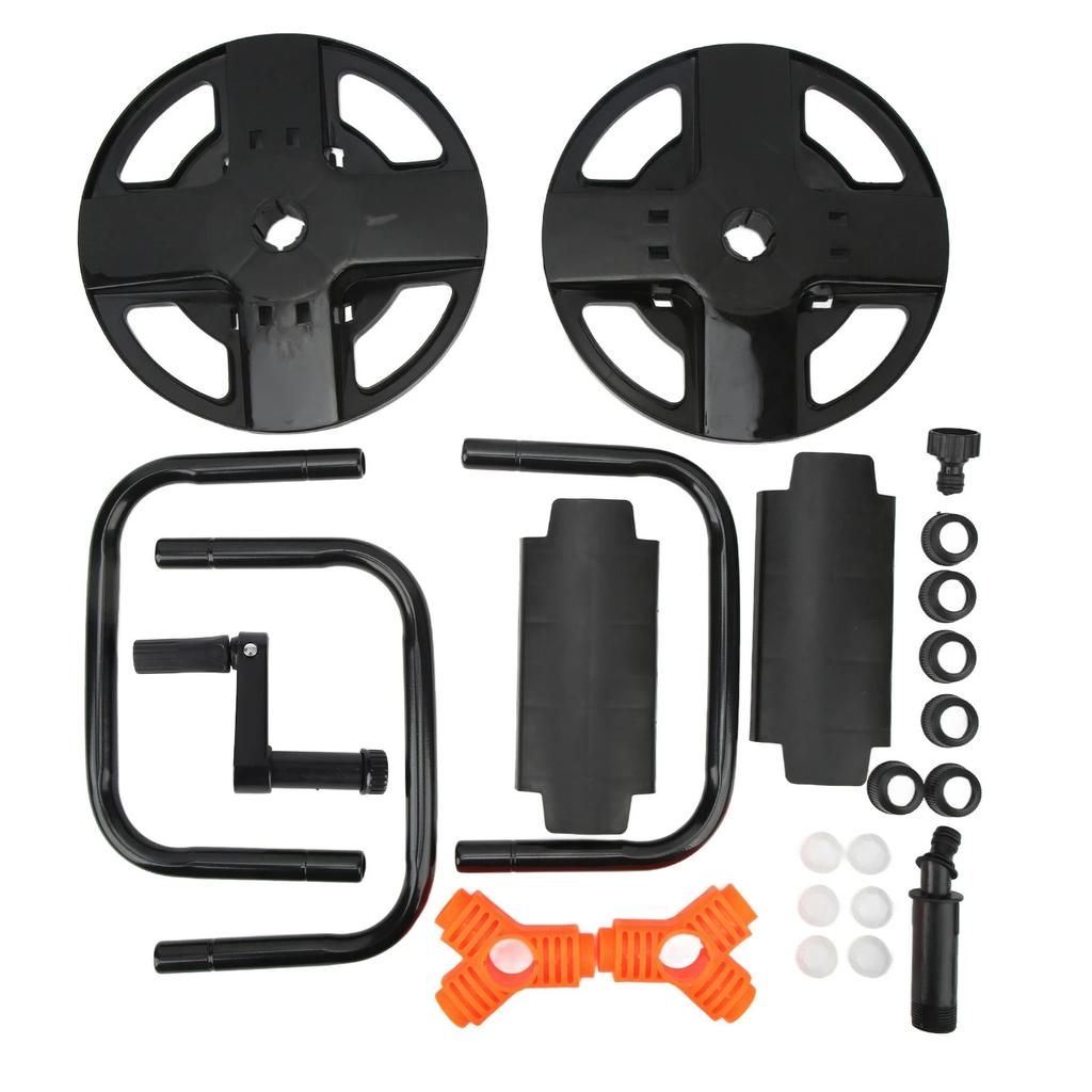 Kendin Yap Hortum Makarası Taşınabilir Su Borusu Depolama Rafı Tek Kollu Boru Sarma Makinesi Bahçe Malzemeleri