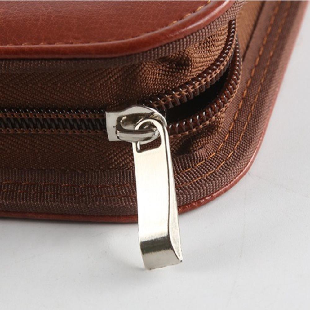 PU Leather A4 File Folder with Zipper A4 Document Folder Interview Resume Binder  Student Dormitory