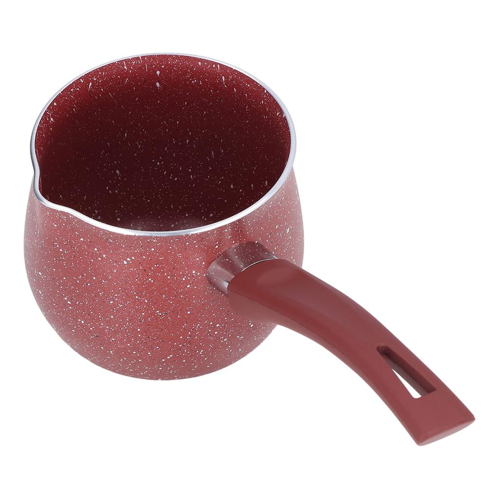 Single Handle Coffee Warmer Boiling Pot Mini Milk Pan Aluminum Alloy Non Stick Anti Scalding for