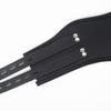 Gothic Cosplay Role Play Costume of Black Tall PU Leather Buckle Posture Collar for Adult Choker Neck Stretching