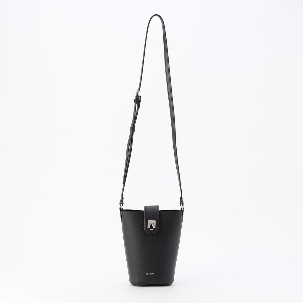 [Comme Ca Ism] [Mono Comme Ca] [Worn by Mai Miyagi] Bucket-Shaped Mini Shoulder Bag 95-20BM11-205 Black F