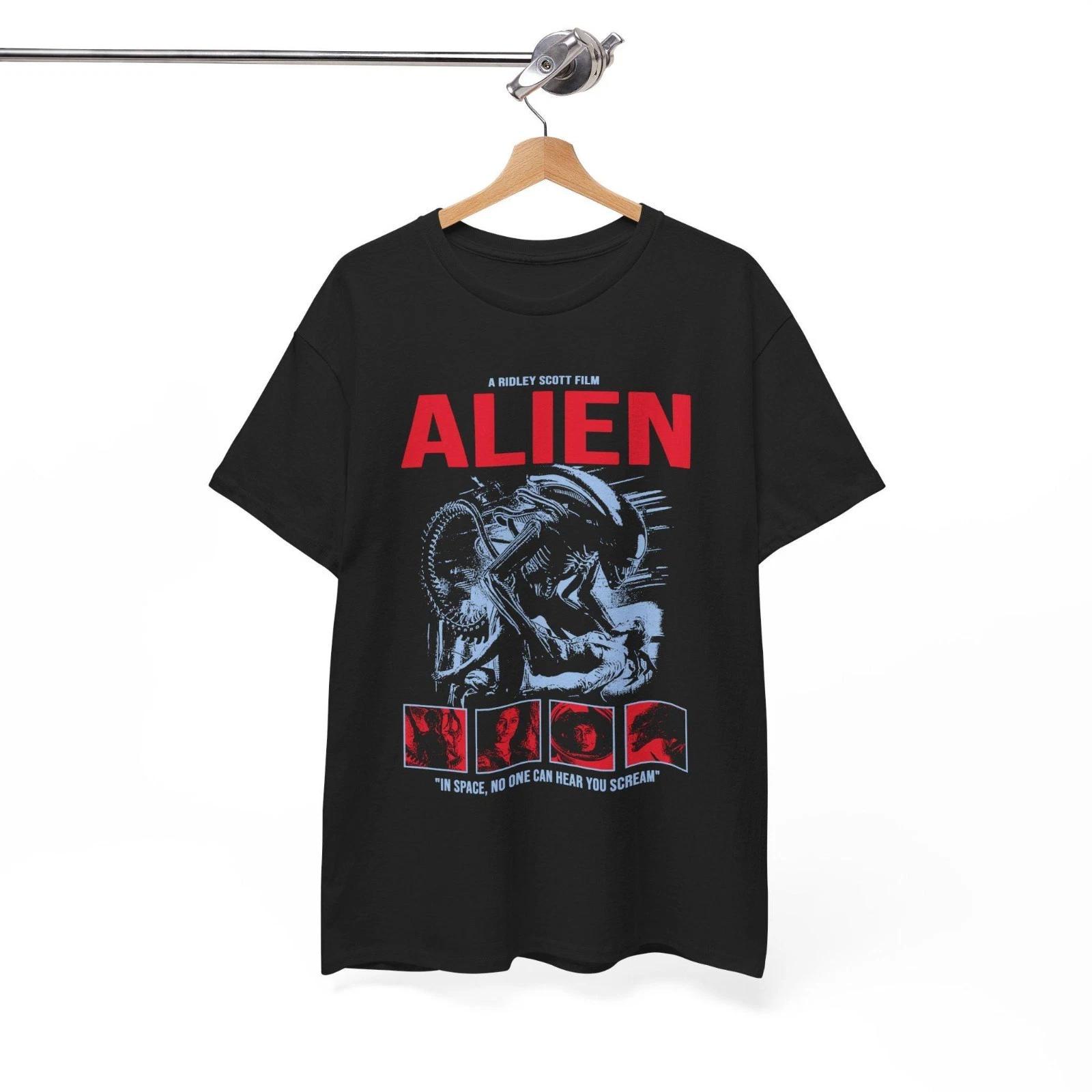 

Alien Movie T-Shirt – Ridley Scott Sci-Fi Horror Tee, Classic Film Graphic Shirt S