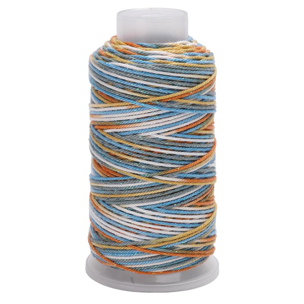 80Meter Polyester Cotton Thread Starry Sky Segment Dyeing Cord Sewing String DIY Handmade Accessories