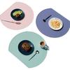 Silicone Placemats, Non-Slip Waterproof Dining Table Mat, Heat-Resistant Kitchen Placemat for Dining Room, Coffee Table, Countertop