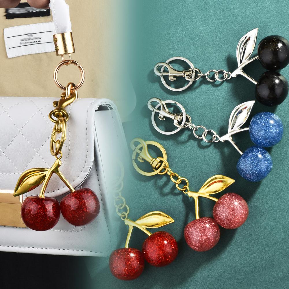 Cherry Keychain Pendant for Women's Bags – Exquisite Car Accessory