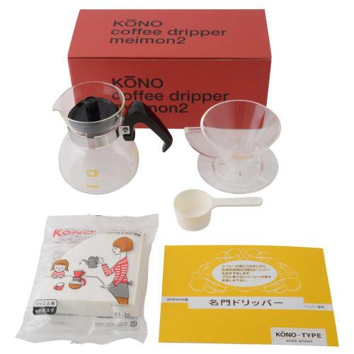 

KONO Dripper Set, Kono Style Coffee Siphon, Made in Japan, a Coffee Dripper Favorite by Professionals (Serves 2)