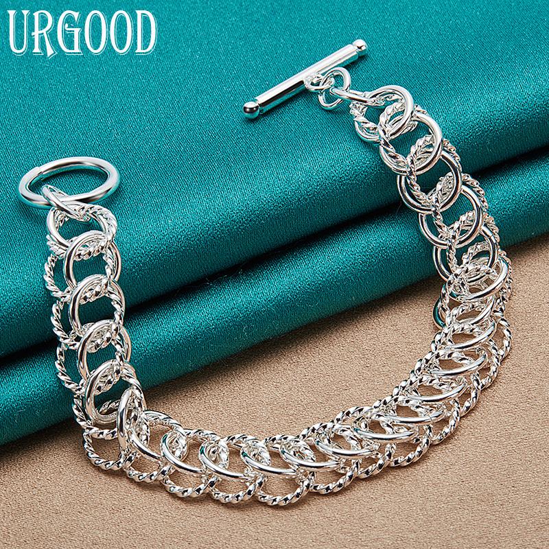 Bracelet en argent Sterling 925 pour femmes et hommes, cadeaux de mariage, bijoux à la mode