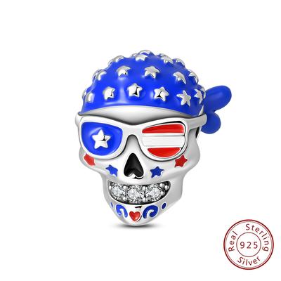 Original Cool Charms Bead Copper American Style Independent Free Pirates Pendant For Man Jewelry For Bracelet