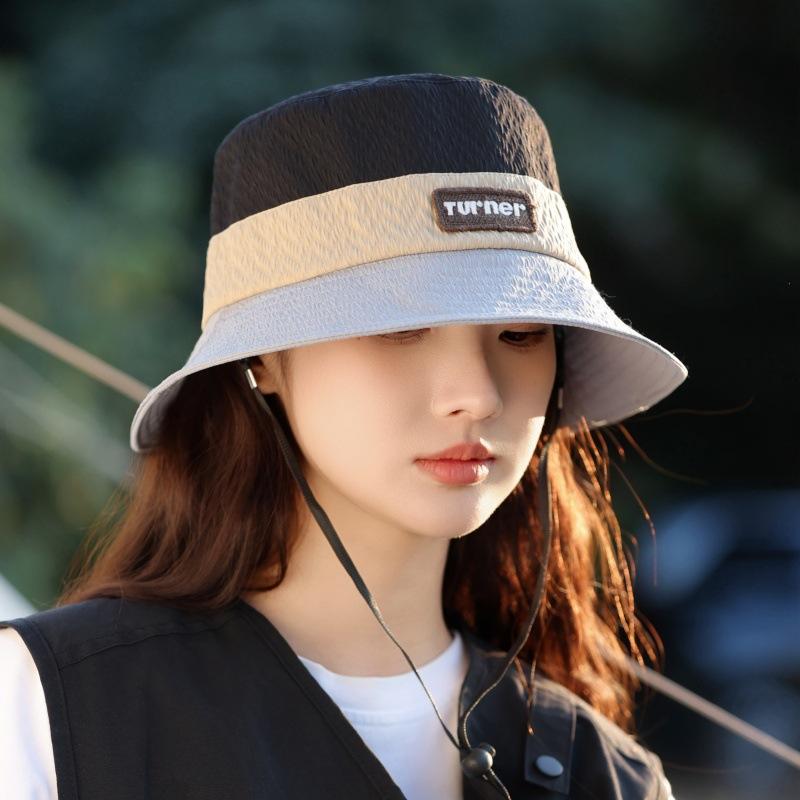 Women'S Bucket Hat Uv Protection Outdoor Quick-Drying Mountaineering Hat Ins Versatile Washbasin Hat