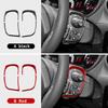 Car Steering Wheel Button Frame Trim Sticker Carbon Fiber For Renault Clio MK3 2006-2012 Wiper Switch Cover Interior Accessories