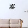 1 PC of "Fear Not For I Am With You" Sign Metal Wall Art - Modern Home Decor for Bedroom, Living Room, or Bathroom. Waterproof, Rustproof Installation