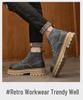 Men's High Top Leather Martin Boots - Outdoor, Autumn/Winter, Casual, Hiking, Work Boots.