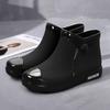 Rain Boots with and Without Fleece Women's Fashion Non Slip Waterproof Short Tube Rubber Shoes Adult Rain… More