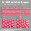 XVX Crystal Jelly 113-Unit Two-Color Mechanical Keycaps with Side Engraving