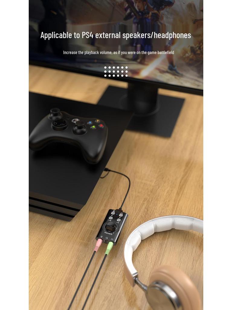 USB 7.1 Voice Changer: Male to Female, Loli Voice, Game or Live Streaming Compatible External Sound Card