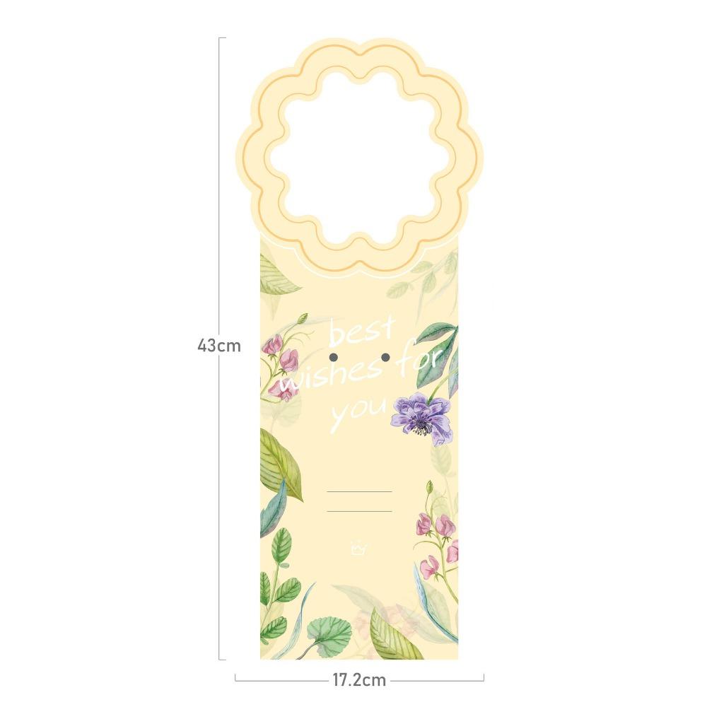 5pcs Paper Flower Card Carnation Flower Insert Bag New Bouquet Packaging Box  Birthday Gift