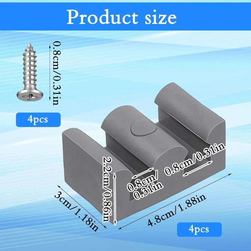 8 Pezzi Gancio Morbido in Silicone per Supporti da Parete per Bagno Installazione Facile Include Viti