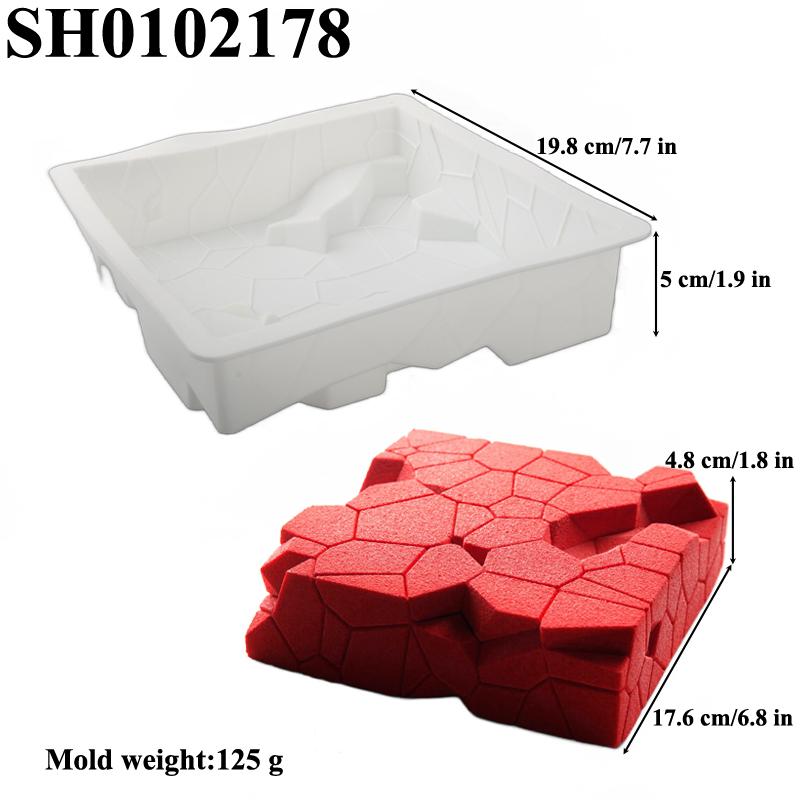 Food Grade Silicone Cake Molds Single Cell Mousse Moulds Dessert Decorating Pan Non Stick Pastry Baking Tools Kitchen Bakeware