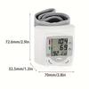 Monitor de Presión Arterial de Muñeca Automático con Pantalla LCD Grande - Brazalete Ajustable, Detección de Frecuencia de Pulso, Alerta de Latido Irregular