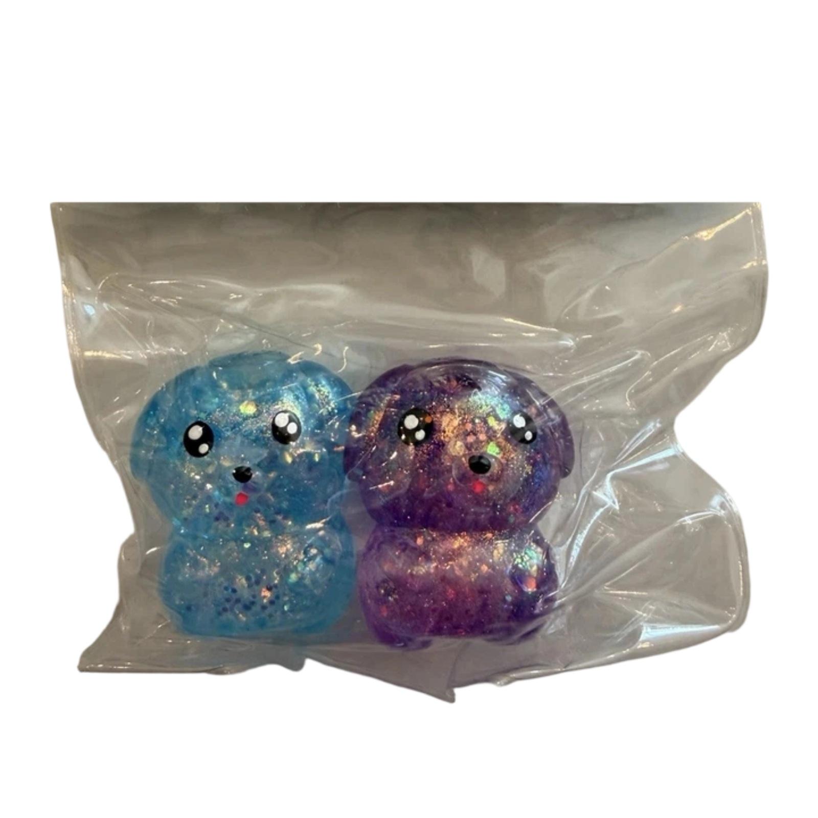 

Cute Puppy Shaped Stress Relief Toy Soft Squeeze Squishy Decompression Ball Durable Material Fun Fidget Toy for Adults and Kids One Size