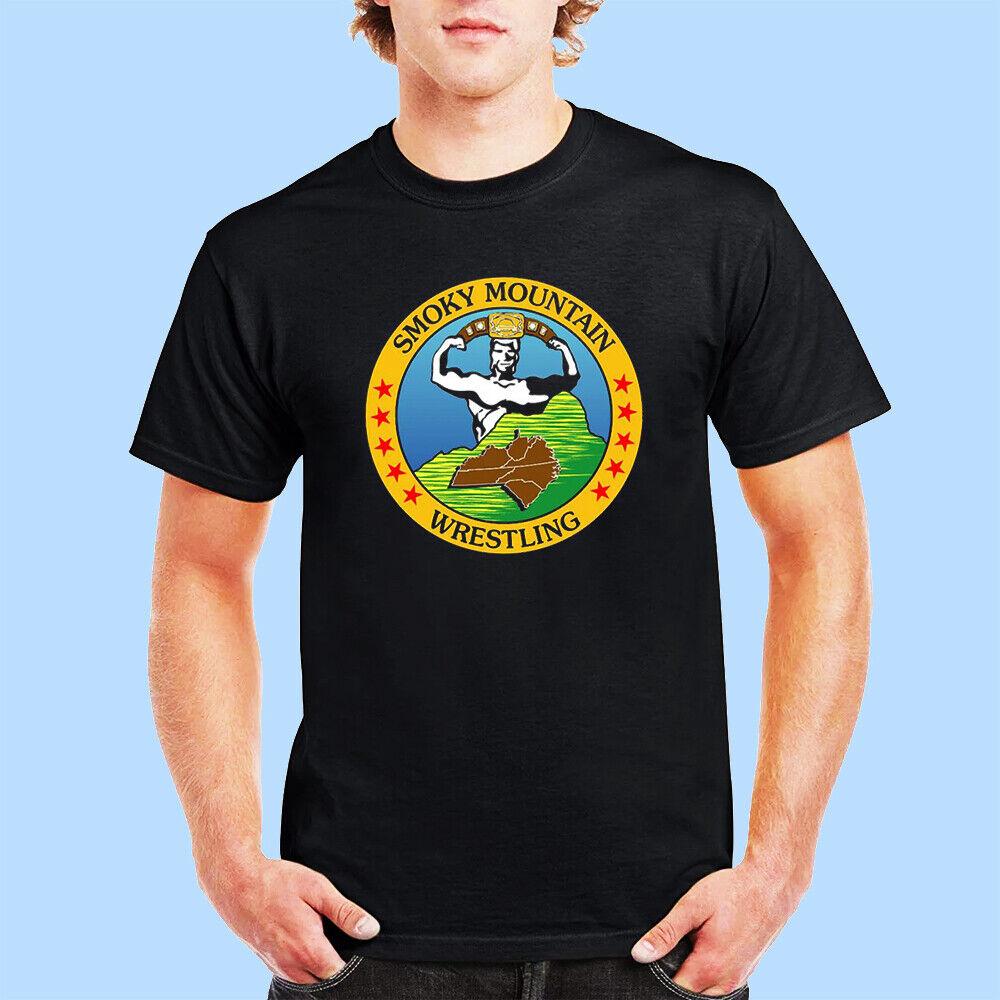 Новая премиальная черная унисекс футболка Smoky Mountain Wrestling S-5XL Унисекс футболка XXXL