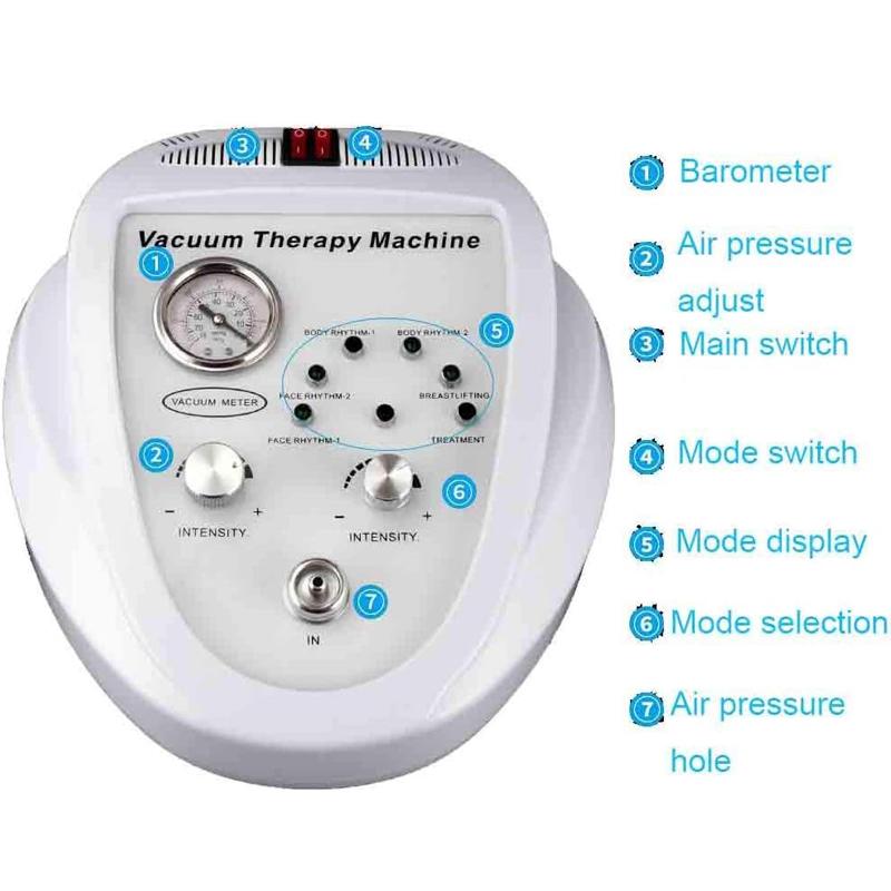 24 Saugnapf Vakuumtherapiegerät Po-Lifting Brustverbesserungsinstrument Pumpbecher Massagegerät Körperformung Po-Lifting