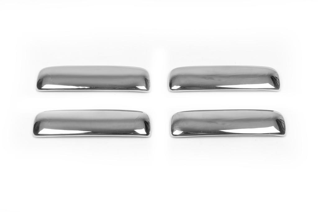 Handle Pads (4 Pcs, Stainless Steel) Carmos - Turkish Steel for Nissan NP300 1999-2015