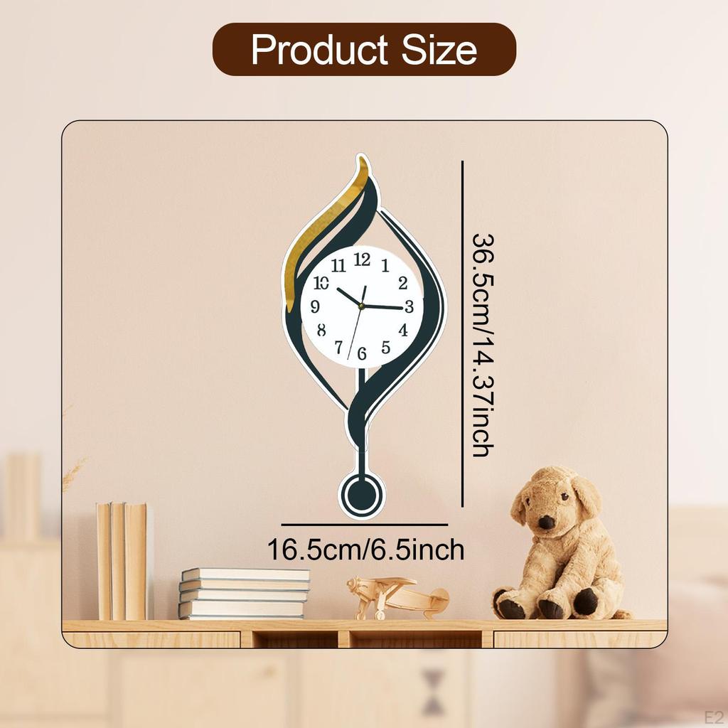Analog Wall Clock with Arabic Numbers for Living Room, Suitable Study And Bathroom