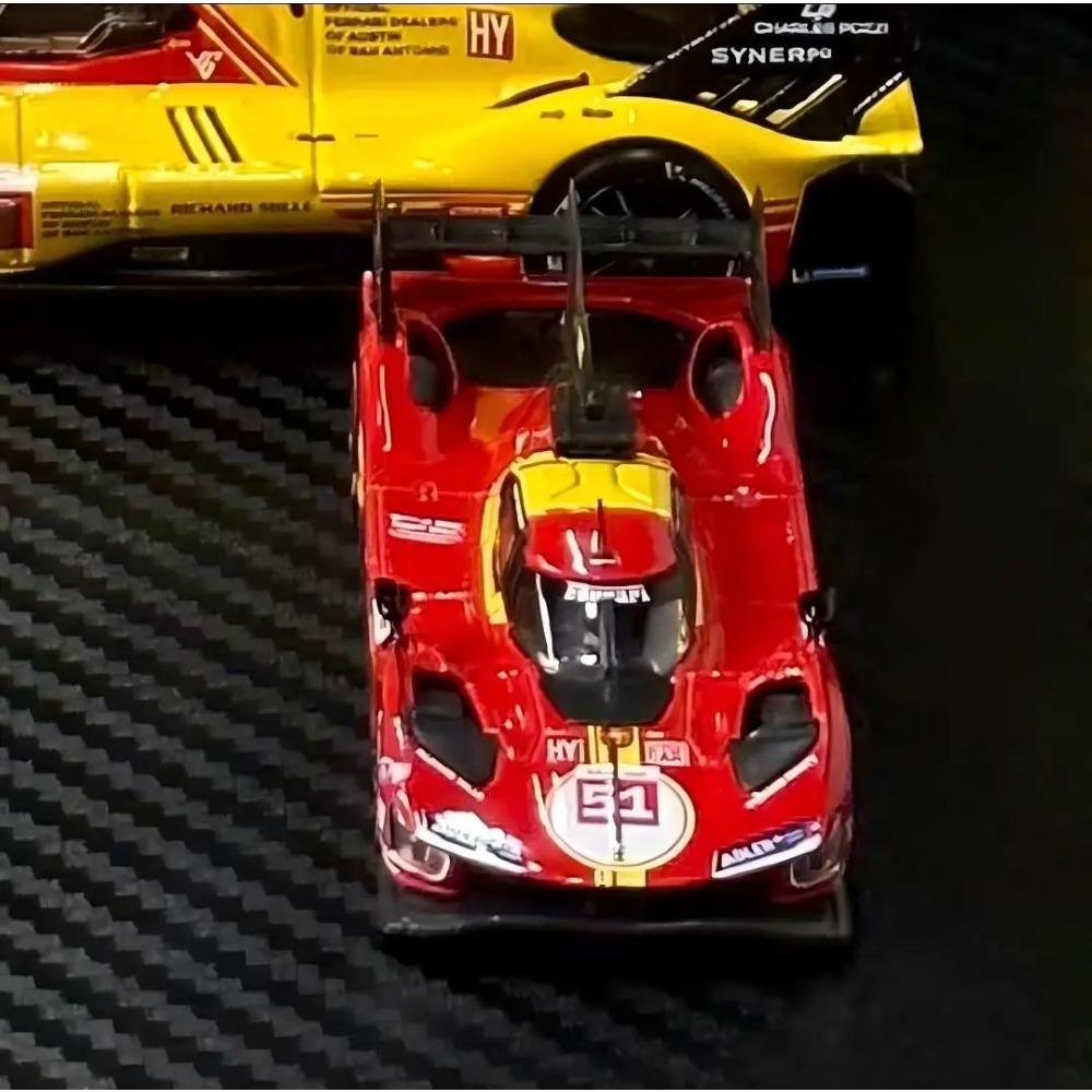 

Краткосрочная предпродажа Bburago 1:64 2024 24 часа Ле-Мана Ferrari 499p Сплав Миниатюра Сплав Шасси Литая Модель 499p #51 #50 Игрушка Подарок