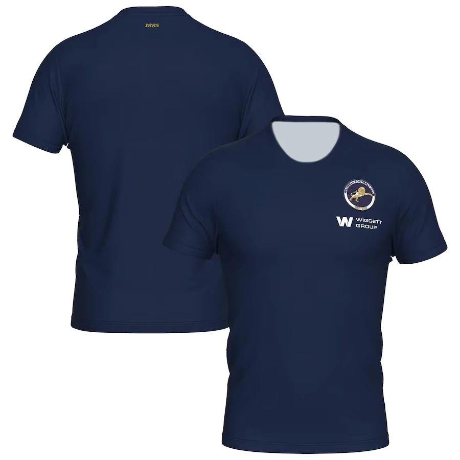 

English Football Millwall Home and Away Jerseys Quick Drying Breathable Sports T-shirt Unisex Training Uniform Tees XL