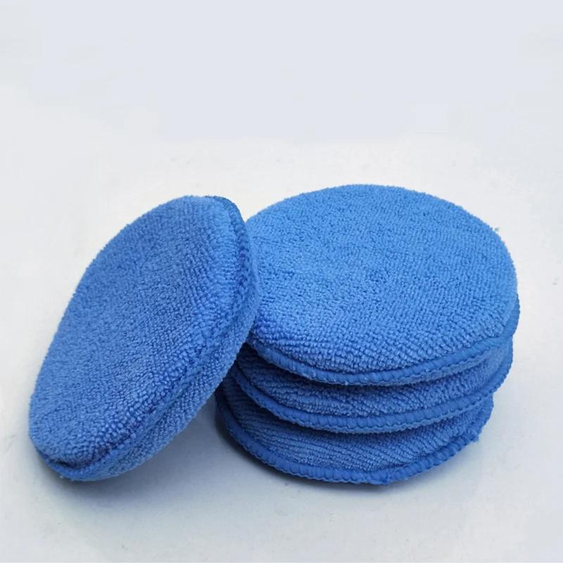 10Pcs Car Detailing Polishing Waxing Sponge Soft Microfiber Car Wax Applicator Pad Dust Remove Cleaning Car Cleaning Care Tool