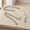 Crossbody Bag Strap Versatile Pearl Purse Chain with Crab Clasp Luxurious