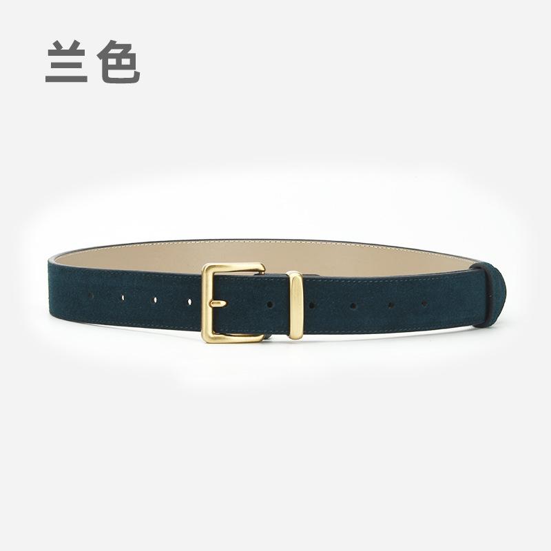 Four Seasons Available New Needle Buckle Belt Women'S Fashion Simple And Versatile Dress Jeans Decorative Leather Matte Belt