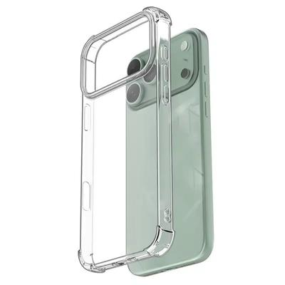 Atsparus smūgiams minkštas dėklas iPhone 17 Air itin plonas silikoninis skaidrus galinis dangtelis iPhone17 17Pro Max plonas apvalkalas