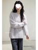 Soft Mink Cashmere Pullover Sweater - Women's Autumn/Winter Cozy Style Milk Knitted Cardigan Thickened Top