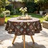 Kitchen Dining Table Living Room Home Use Cotton Fabric Round Tablecloth