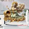 2D Flat Acrylic Lucky Goddess Decoration, Indoor and Outdoor Decoration - No Battery/electricity Required, Free Day Decoration, Shop Decoration, Durab