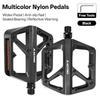 Bicycle Flat Pedals Ultralight MTB Road Bike Flat Pedal Platform Widen Nylon Cycling Footrest Mountain Folding Cycle Pedal Parts 6