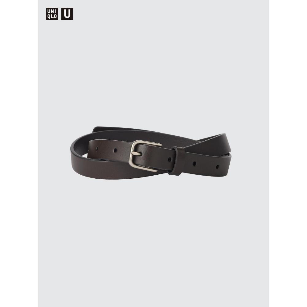 Uniqlo Japan Narrow Long Leather Belt