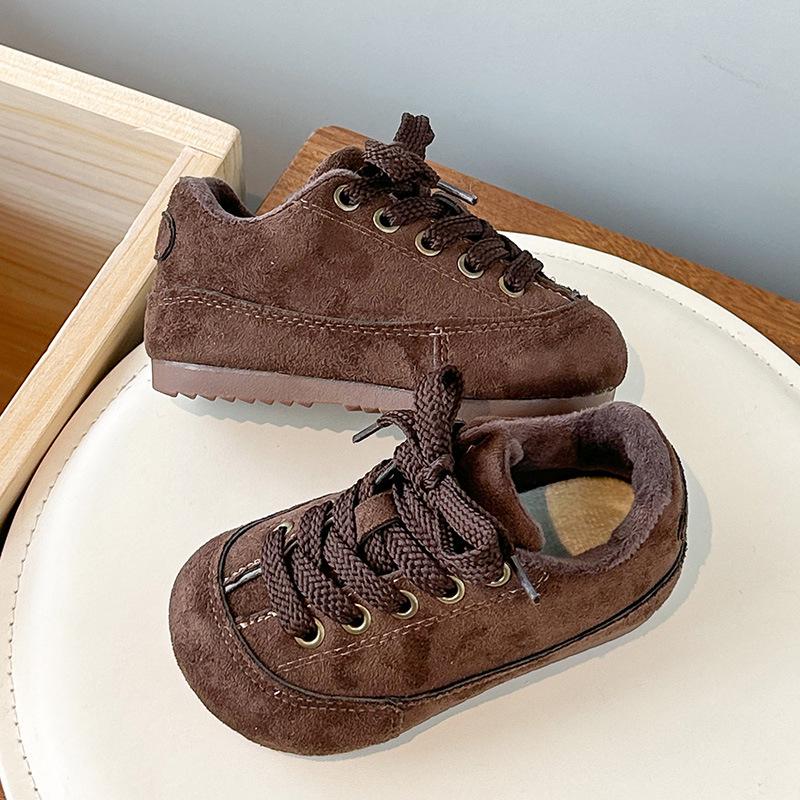 2025 Herbst/Winter Niedliche Koreanische Style Kinder Brotschuhe - Weiche, Bequeme, Haftende Baumwolle Freizeitschuhe für Jungen und Mädchen.