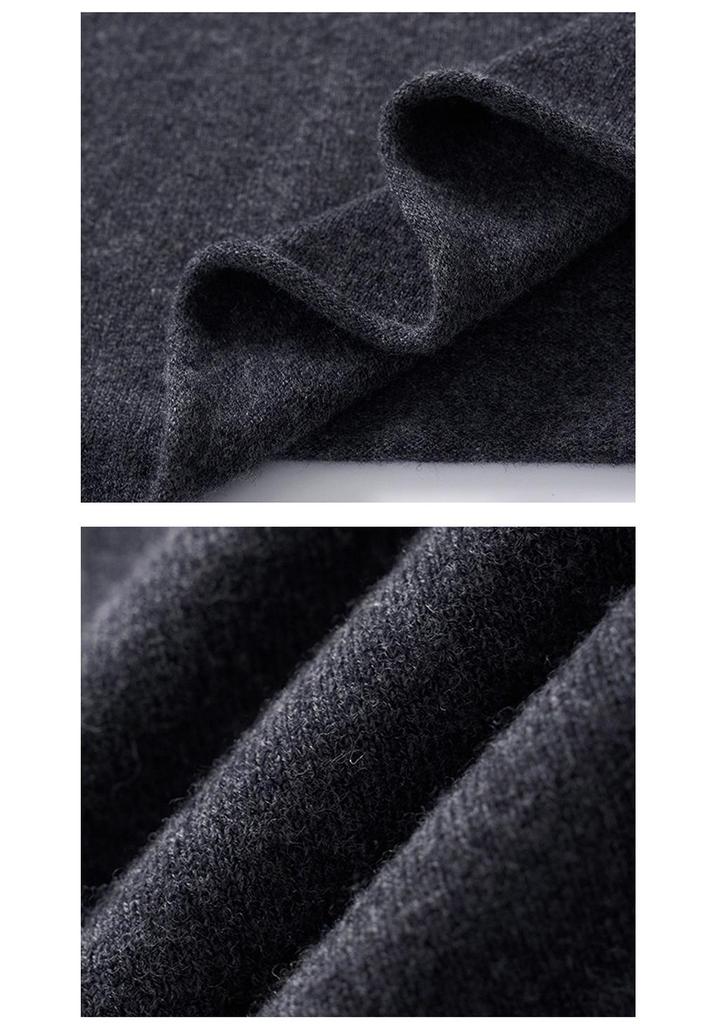 Women's Early Spring 2026 Wool Cardigan: Stand Collar, Long Sleeve, Slim Fit Knitwear