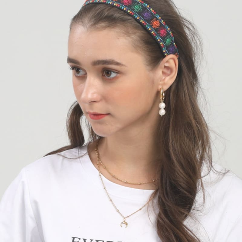 LALA Ethnic Hairband P-OLIVE