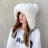 Winter hat women's Korean version cute antlers, ear protectors, plush hat, Christmas hat, plush and thickened Lei Feng hat, thermal hat