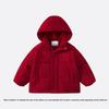 Zhimu Kids' Plush Corduroy Hooded Down Jacket