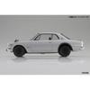AOSHIMA Bunka Kyozaisha 124 Rakupla Snap Car Series KPGC10 Skyline HT 2000GT-R 1970 Red Color-coded Plastic Model 01-RE