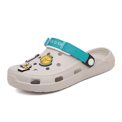 Fashion Brand Men Women Beach Sandals Outdoor Pattern Hole Clogs Comfortable Indoor Slippers Trend Casual Shoes Garden Couple Flat Shoes